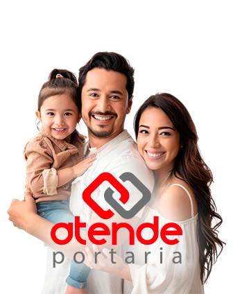 Família feliz e segura no condomínio